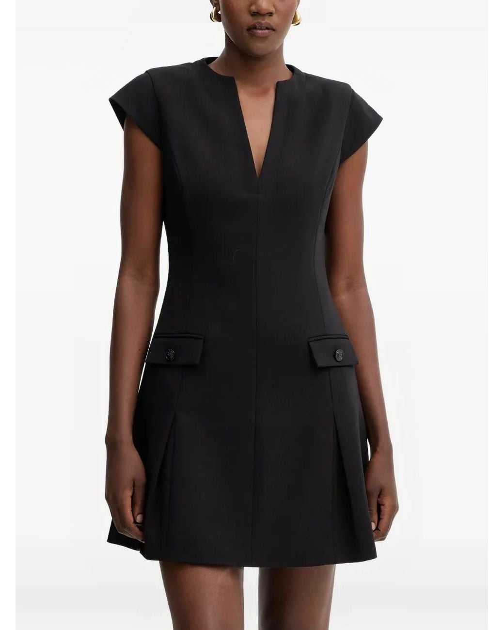 V-Neck Mini Dress
