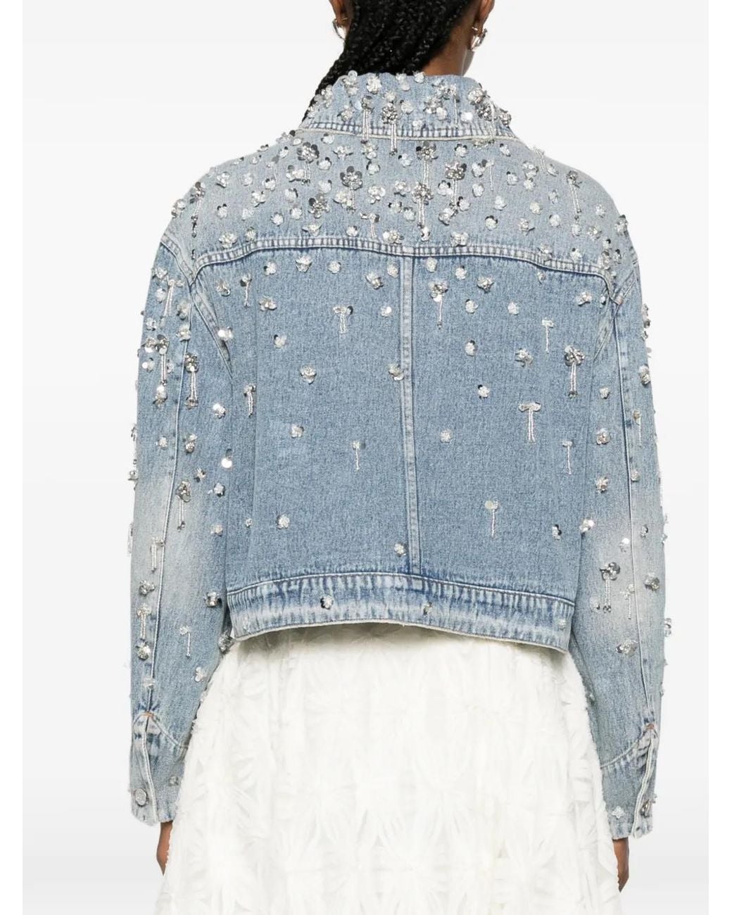Jonathan Simkhai Blue Veste Hollywood À Ornements