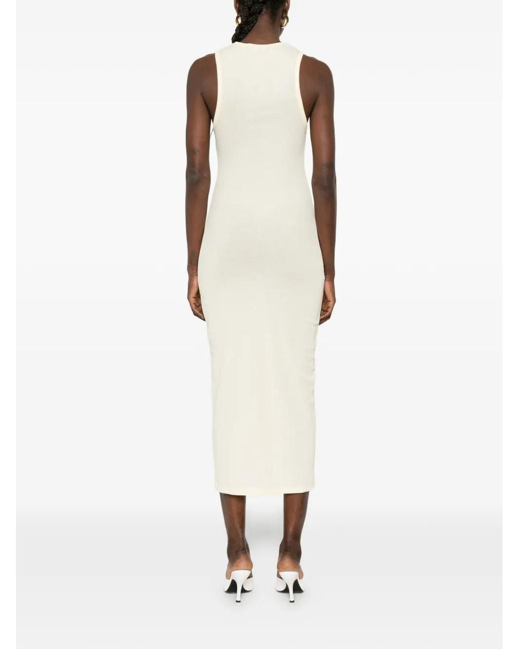 Wardrobe NYC White Racer Dress