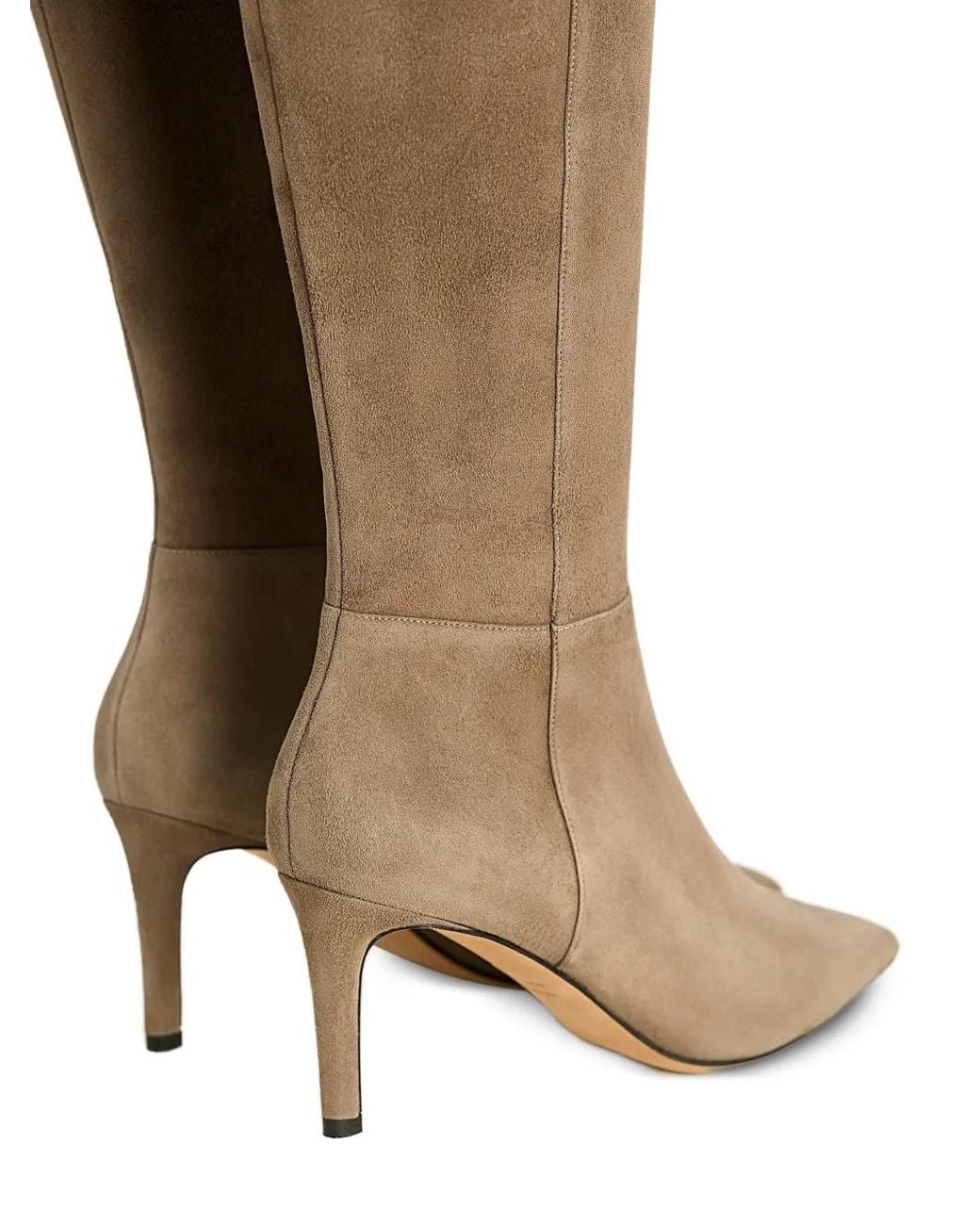 Kiton Brown Pointed-Toe Suede Boots