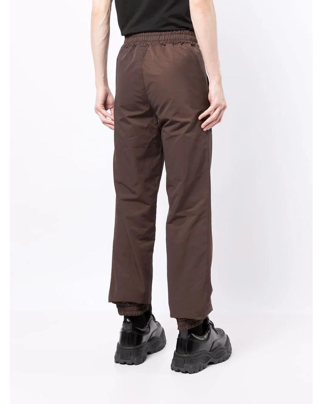 (DI)VISION Black Colour-Block Track Pants for men
