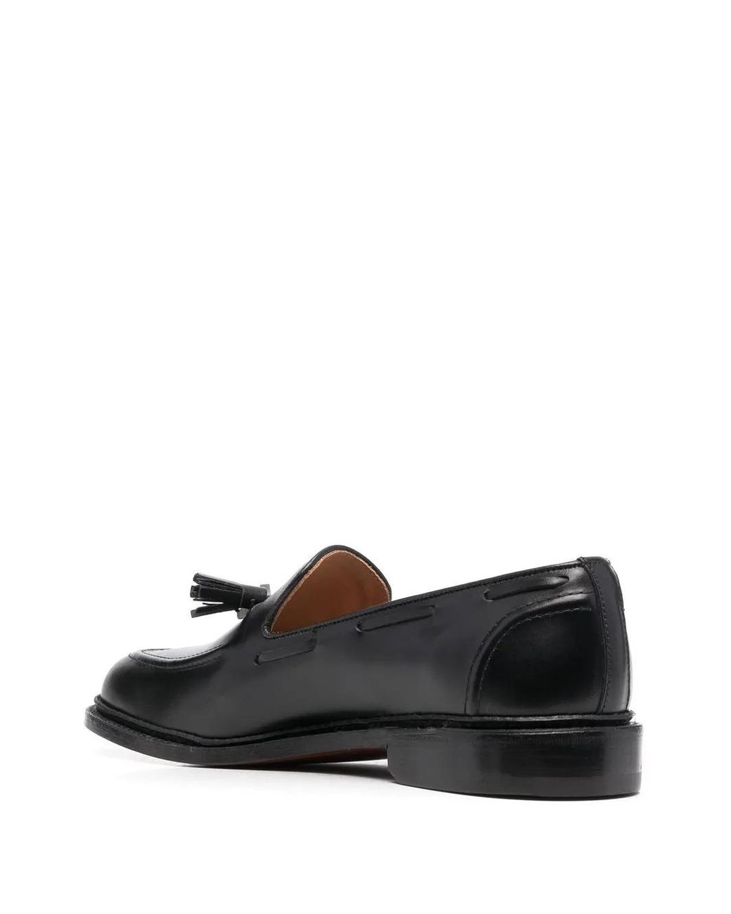 Tricker's Black Leather Moccasin for men