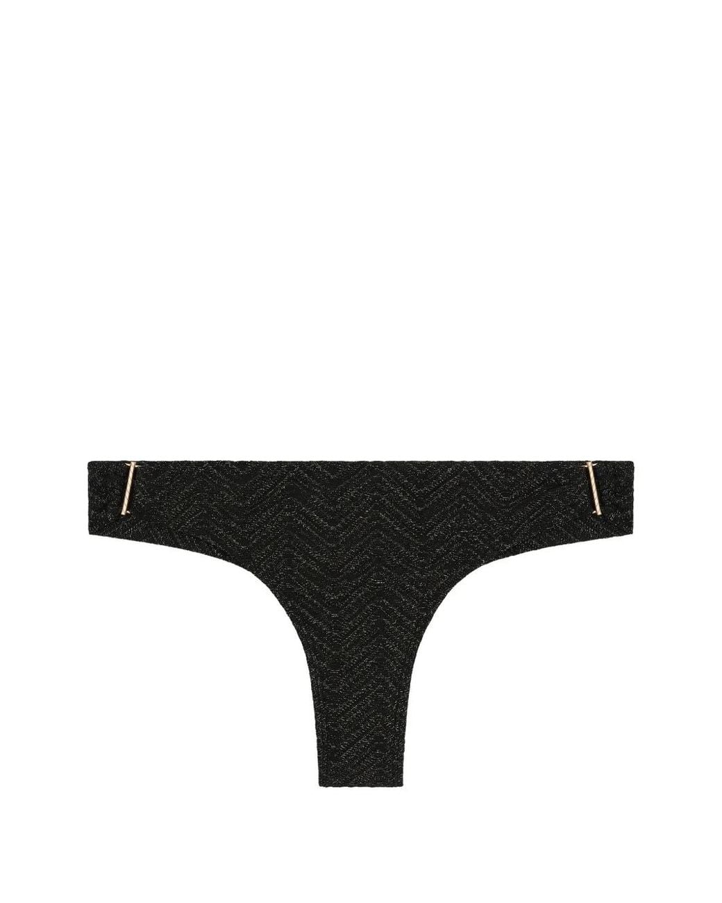 Aubade Black Golden Horizon Bikini Bottoms