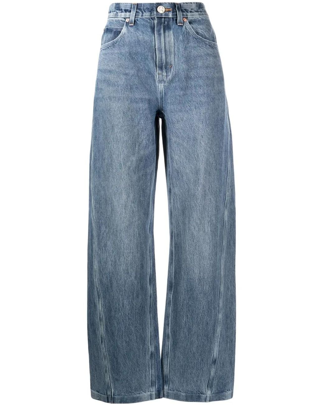 Alexander Wang Blue Wide-Leg Jeans