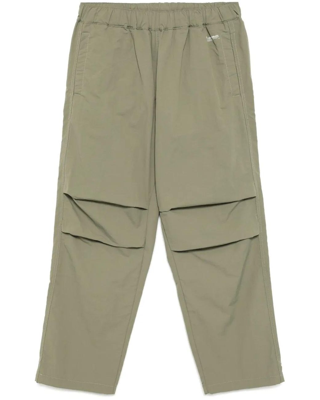 Chocoolate Green Logo-Print Trousers for men