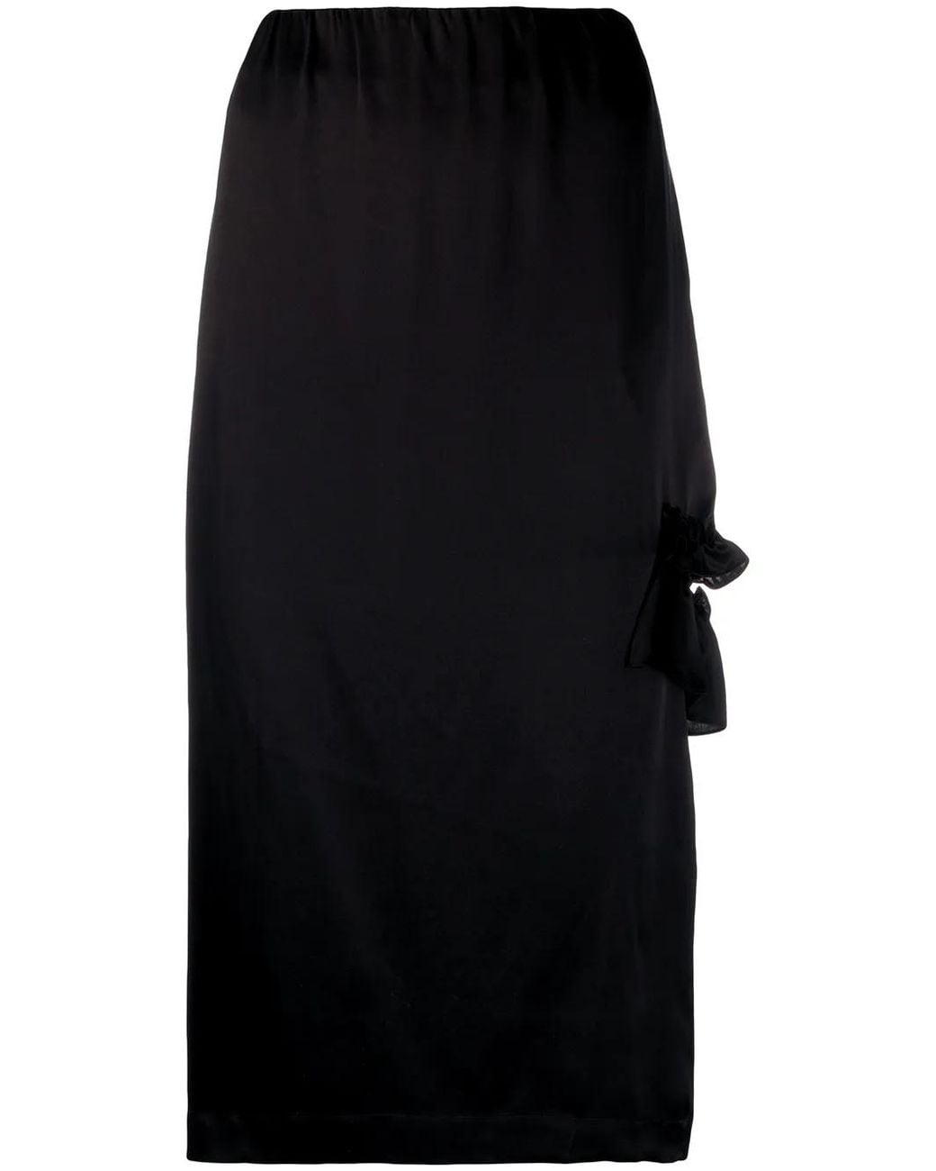 Simone Rocha Black Cut-out Ruffle Detail Skirt