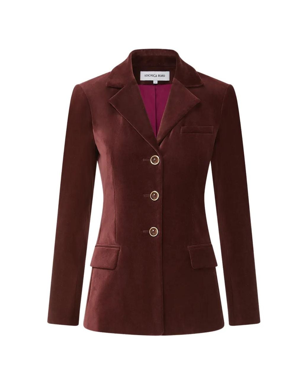 Veronica Beard Purple Raelynn Textured Jacket