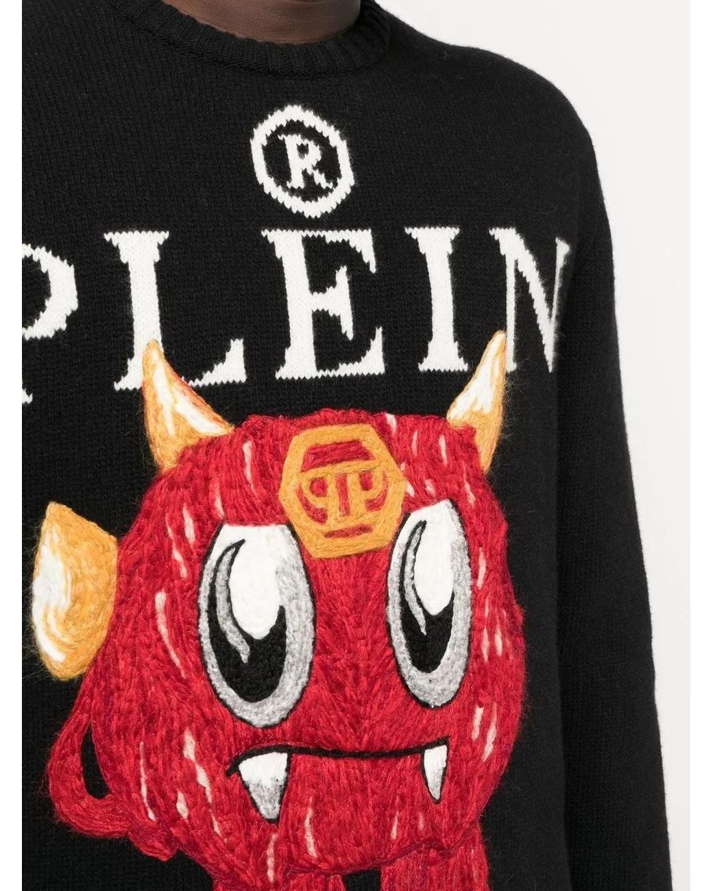 Philipp Plein Black Jumper for men