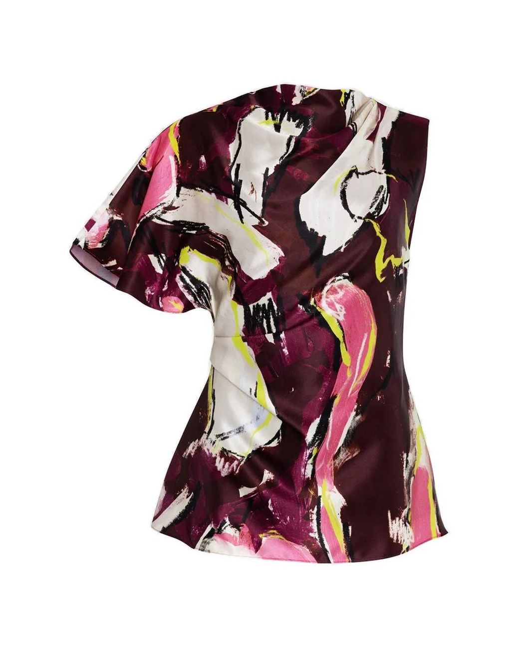 Roksanda Purple Haut Drapé Nomi À Design Asymétrique