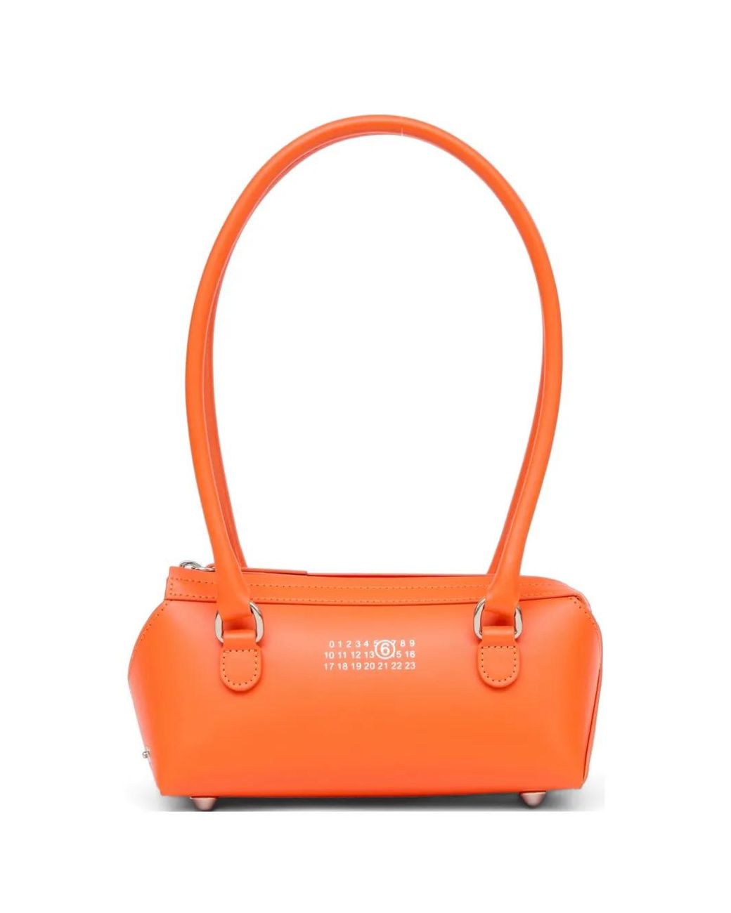 MM6 by Maison Margiela Orange Bauletto Shoulder Bag Mini