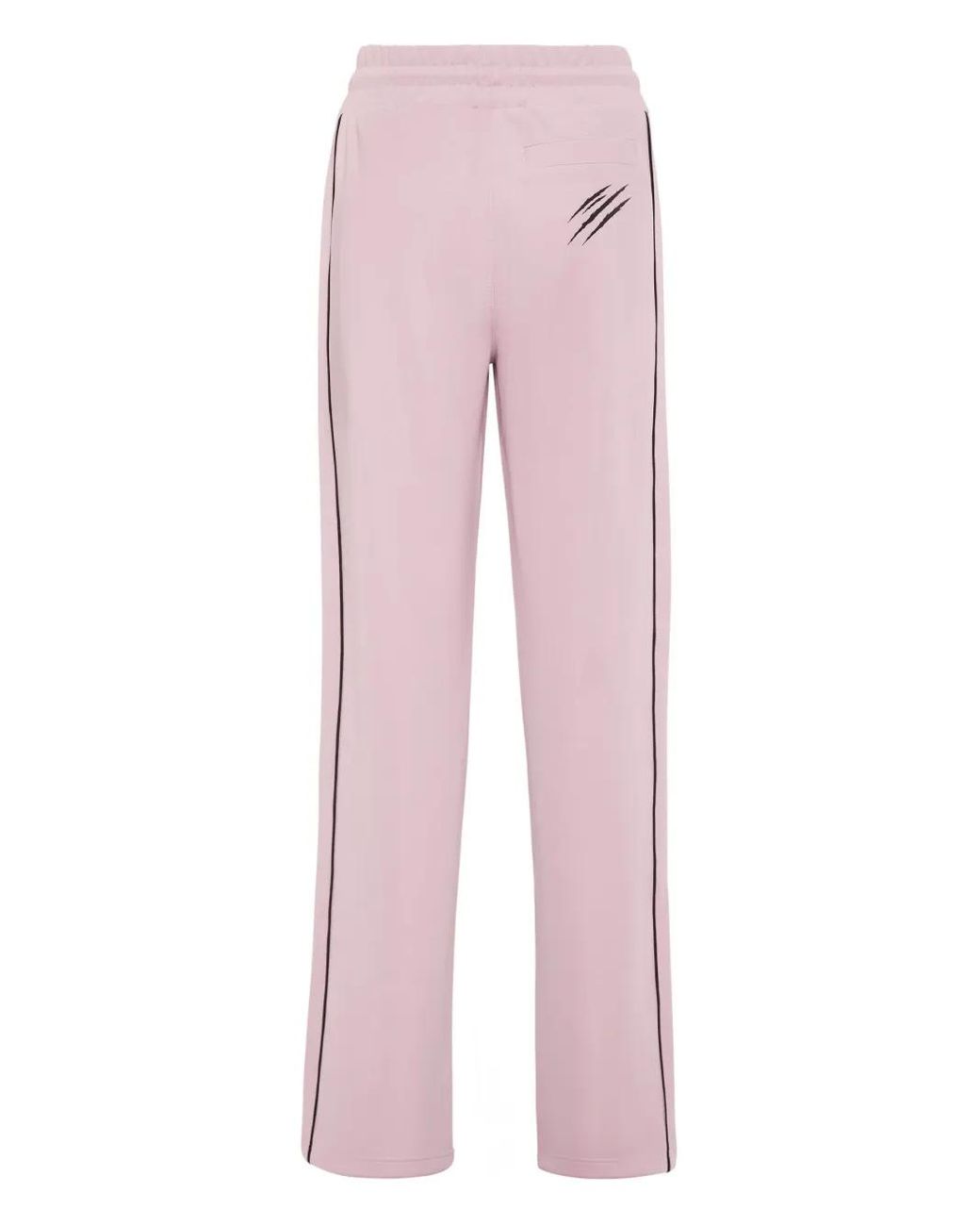 Philipp Plein Pink Logo-Patch Track Pants