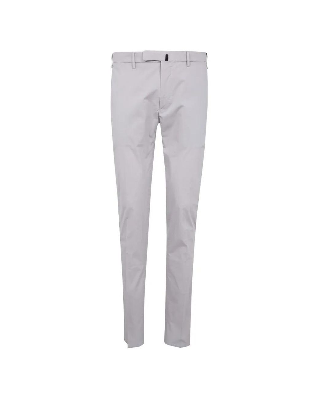 Incotex Gray Belt-Loop Tailored Trousers for men