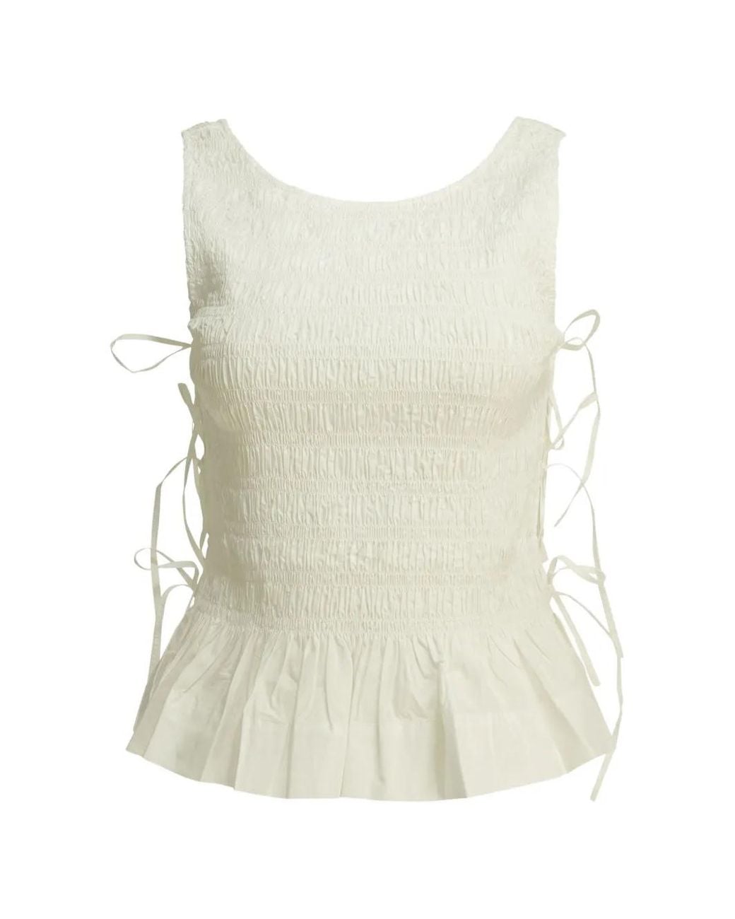 Ganni White Neutrals Tops