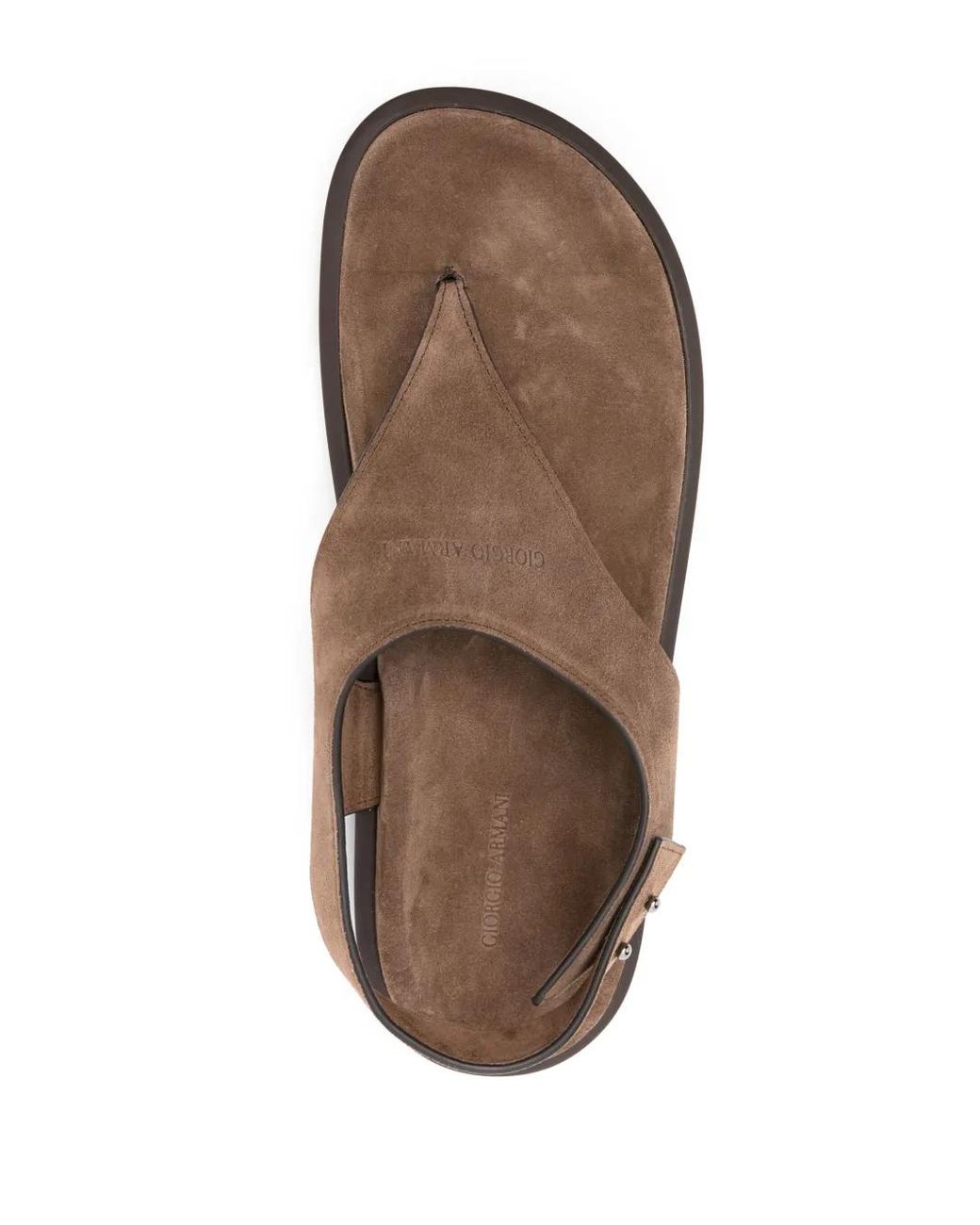 Giorgio Armani Brown Elegant Open Sandals for men