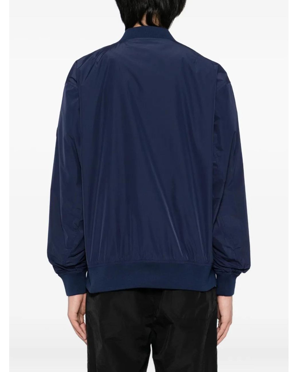 SPORT b. by agnès b. Blue Logo-Patched Jacket for men