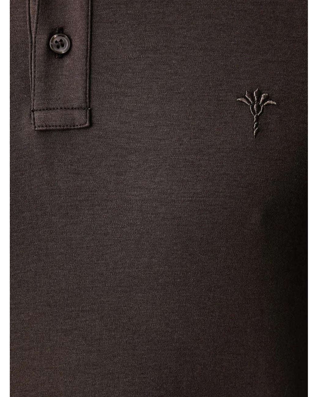 Joop! Black Perolo Long-Sleeve Cotton Polo Shirt for men