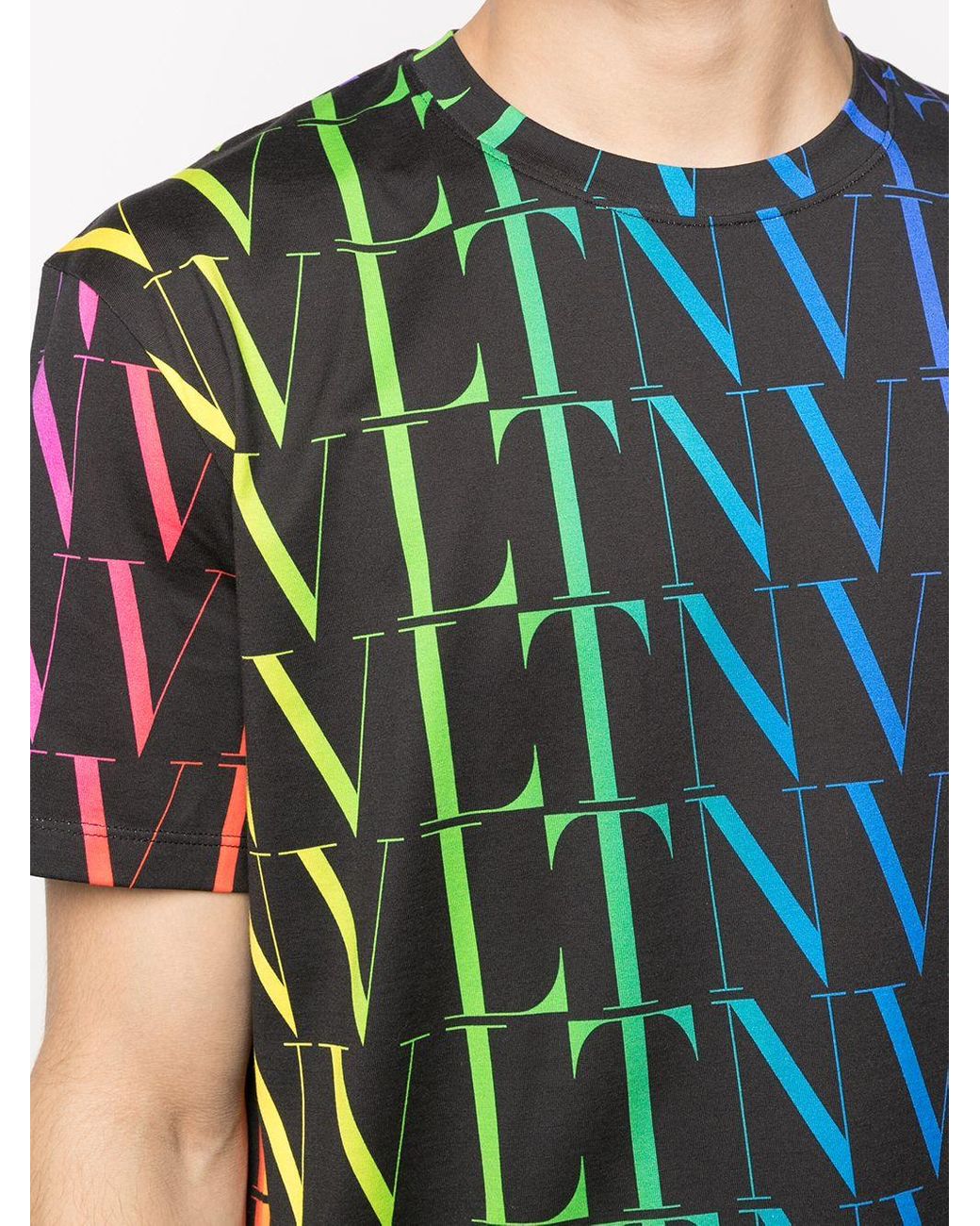 Valentino Cotton Vltn Rainbow-logo 
