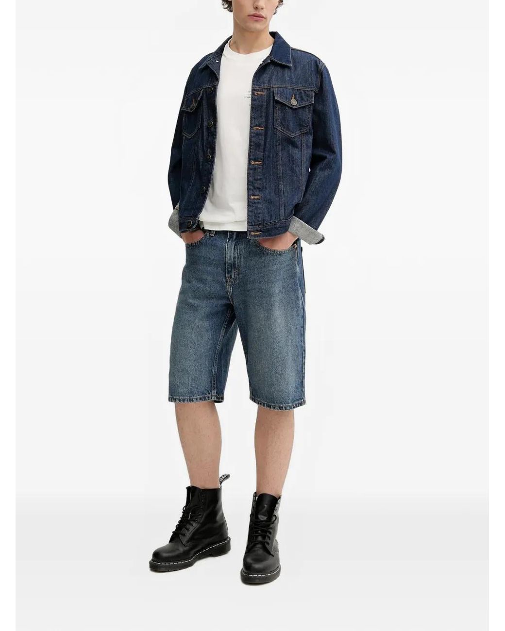 Levi's Blue Short À Taille Haute for men