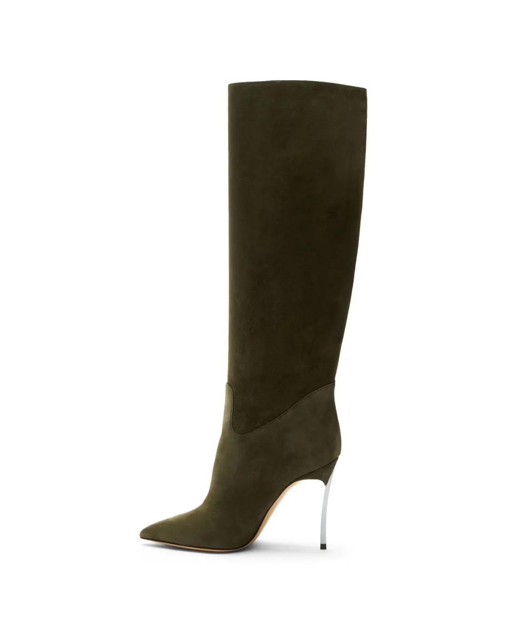 Casadei Green Blade Knee-High Boots