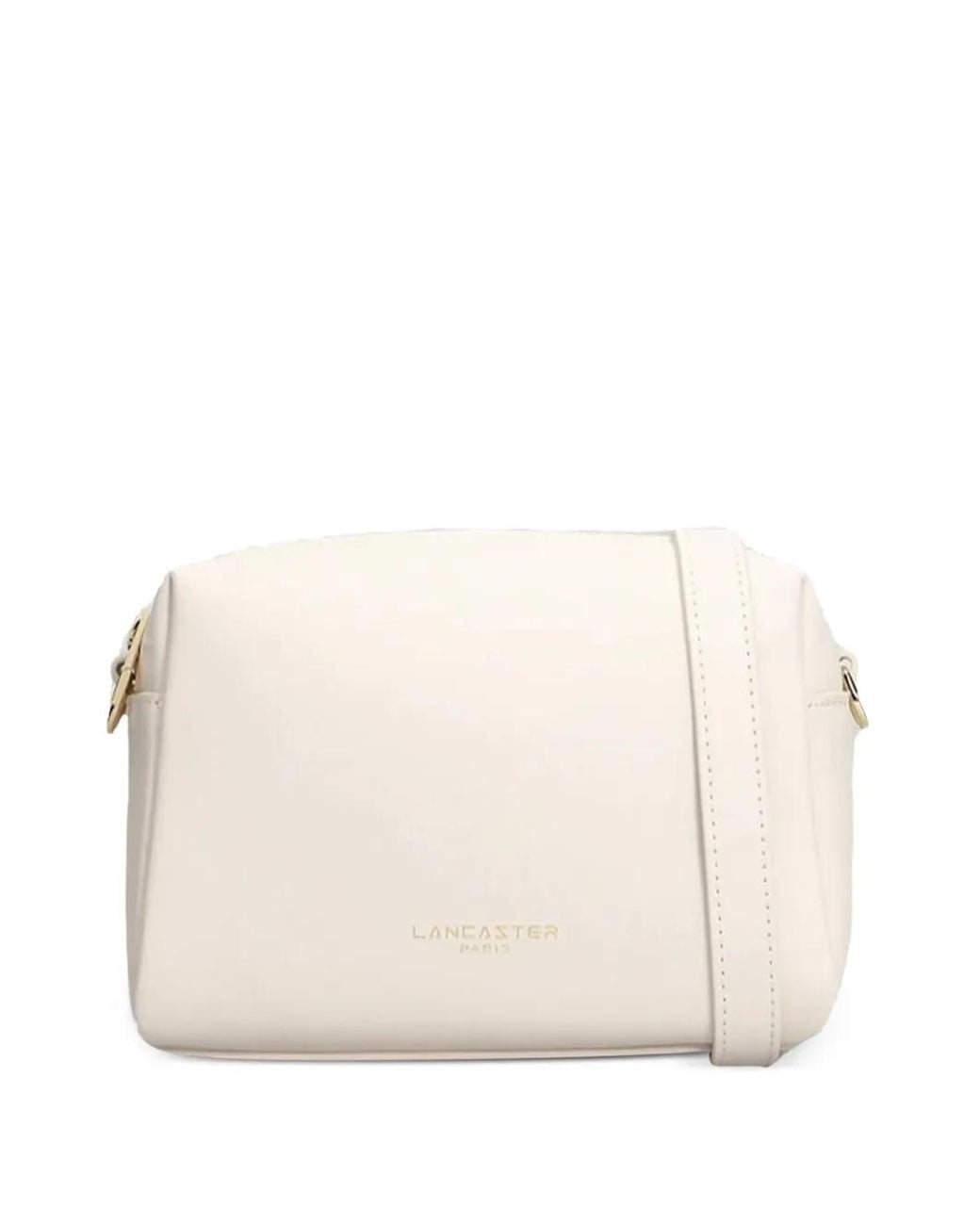 Lancaster Natural Logo-Print Leather Shoulder Bag