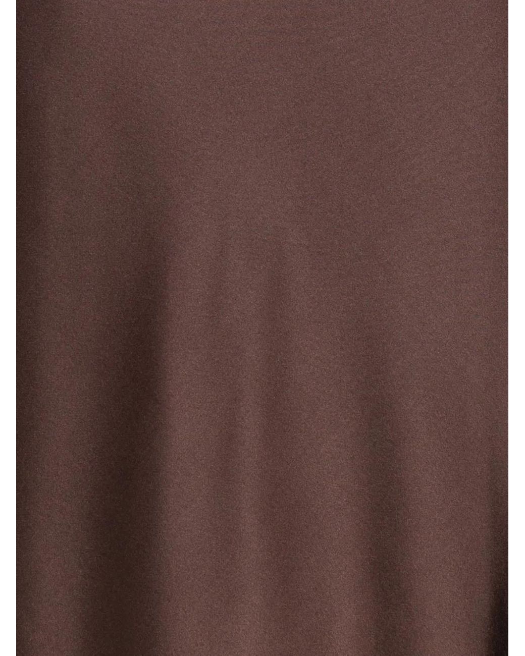 Dorothee Schumacher Brown Bias-Cut Satin Midi Skirt