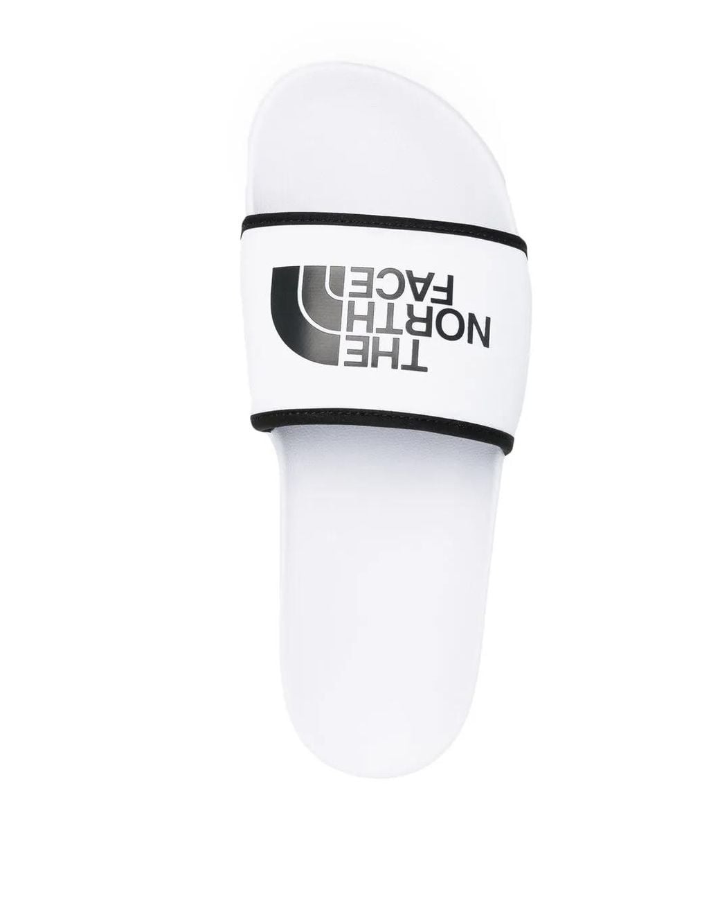 The North Face White Base Camp Logo-Print Slides for men