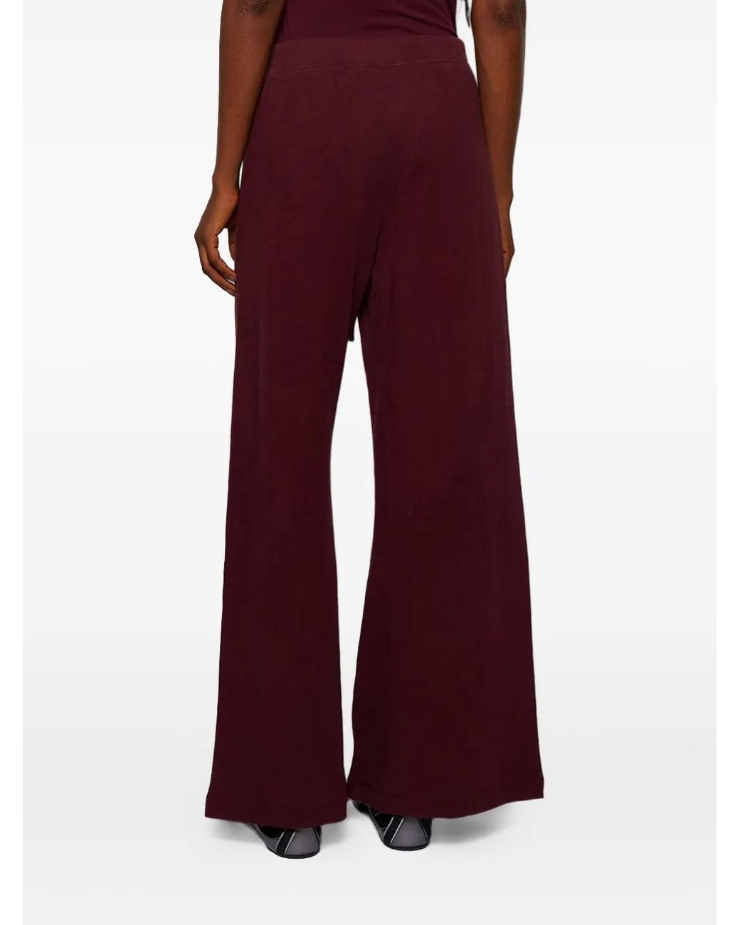 ÉTERNE Red Cotton Track Pants