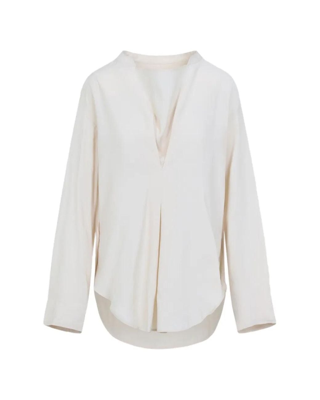 Studio Nicholson White Pampa Long-Sleeve Blouse
