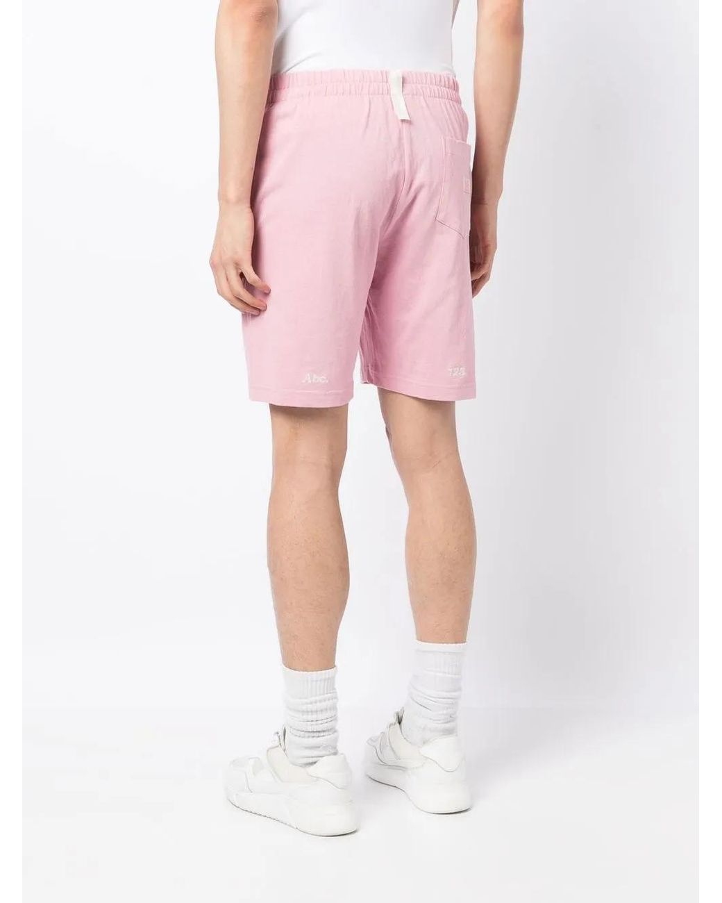 Advisory Board Crystals Pink Logo Print Lounge Shorts for men