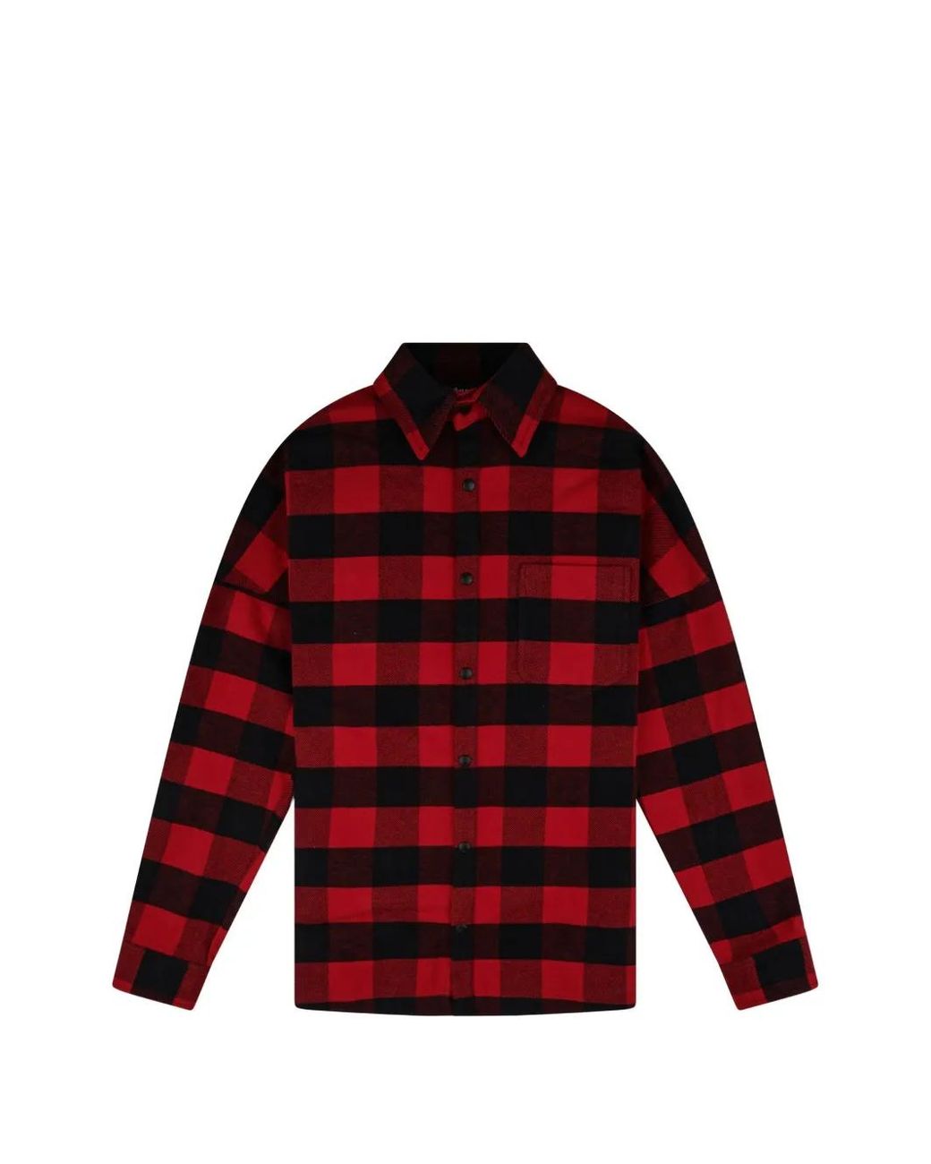 Palm Angels Red Check-Pattern Shirt for men