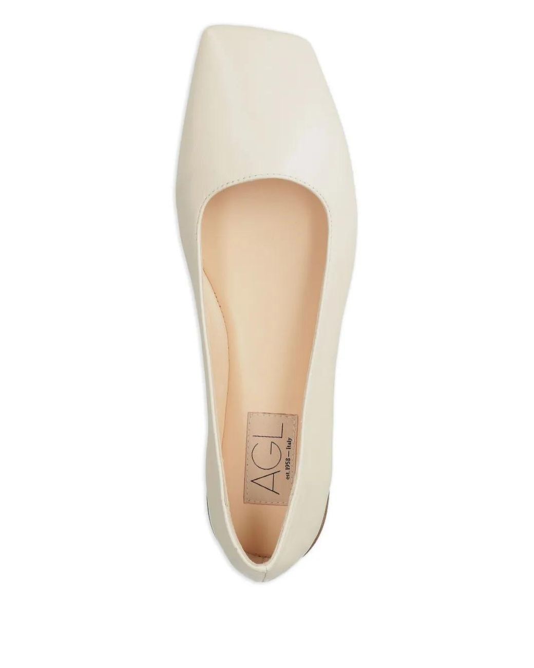 Agl Attilio Giusti Leombruni Natural Leather Ballet Flats