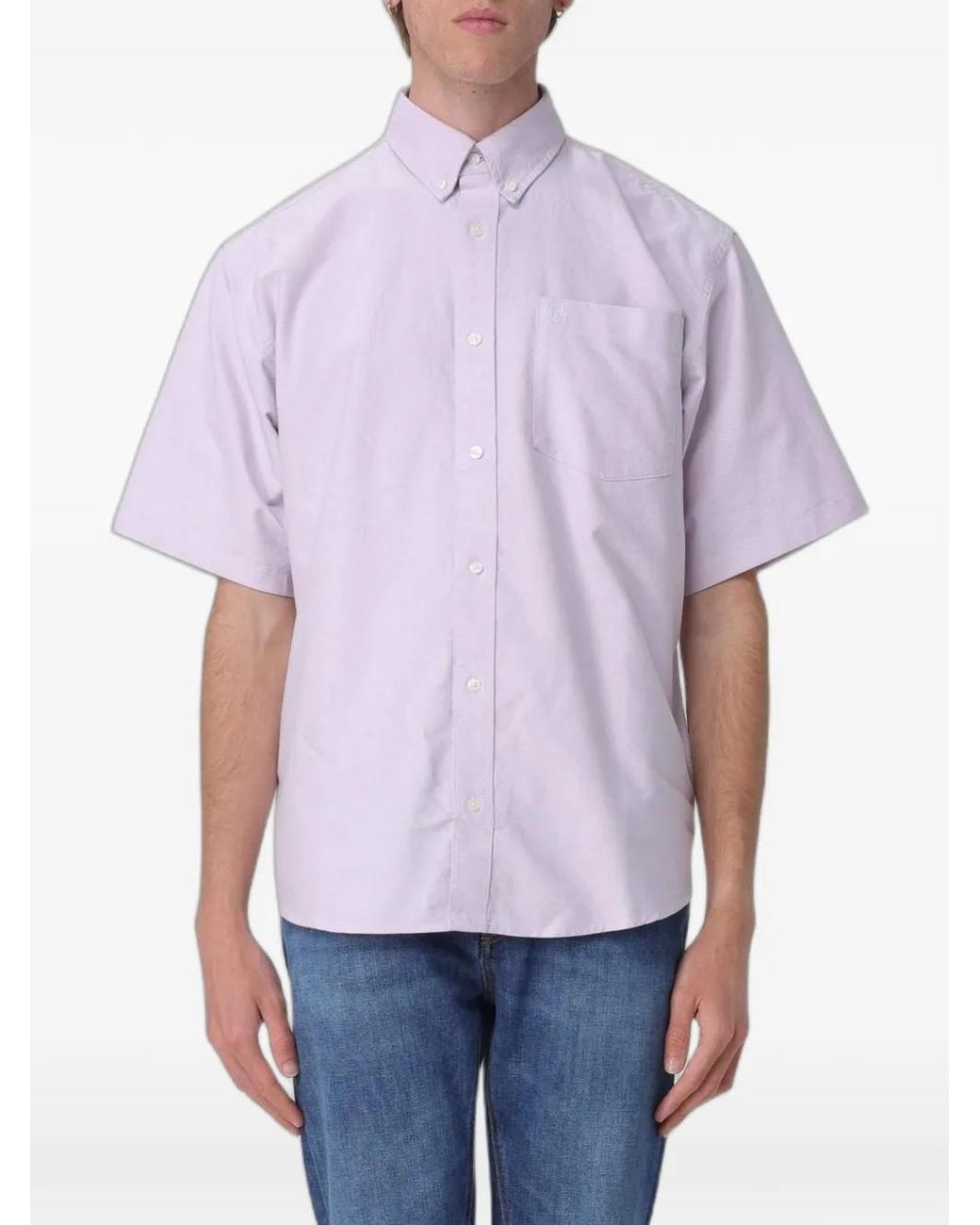 Carhartt Pink Cotton Shirt for men
