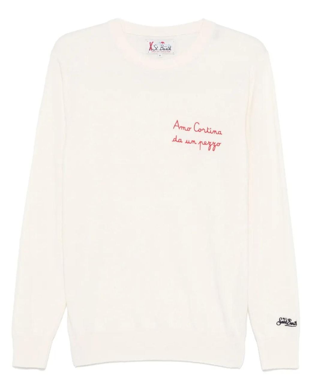 Mc2 Saint Barth White Heron Sweater for men