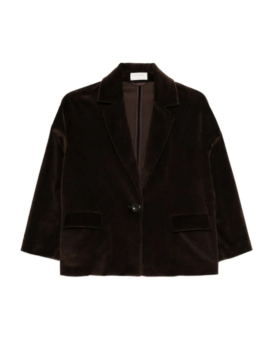 Blazer Con Botones Circolo 1901 de color Black