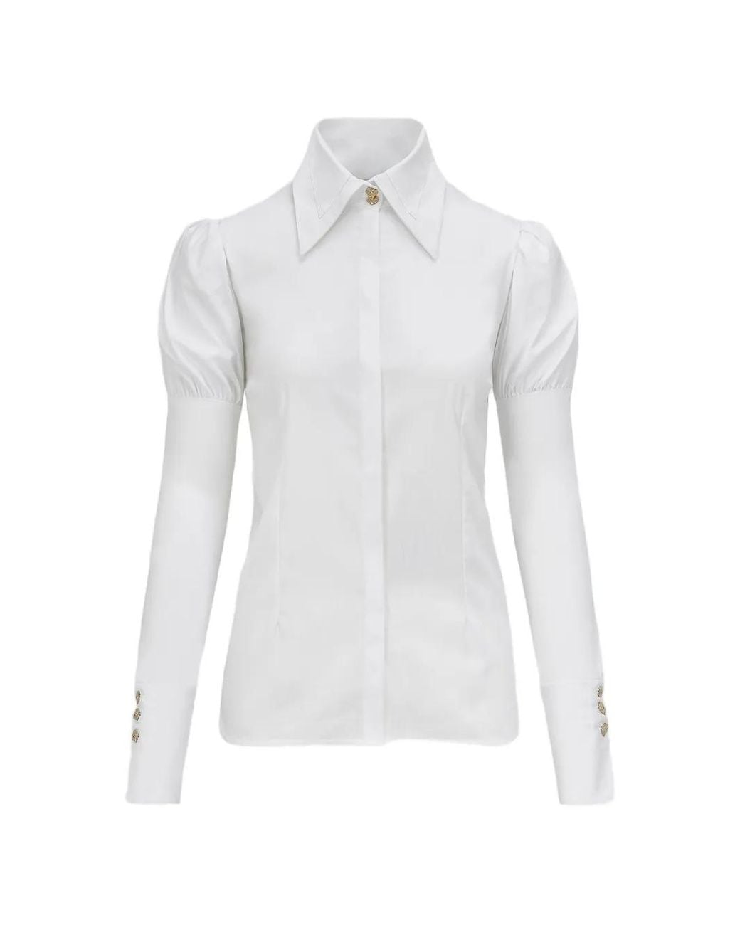 Violante Nessi White Koons Point-Collar Shirt