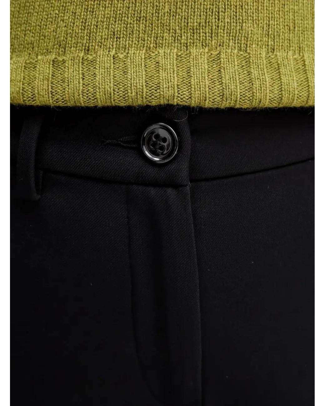 Benetton Broek Met Knopen in het Black