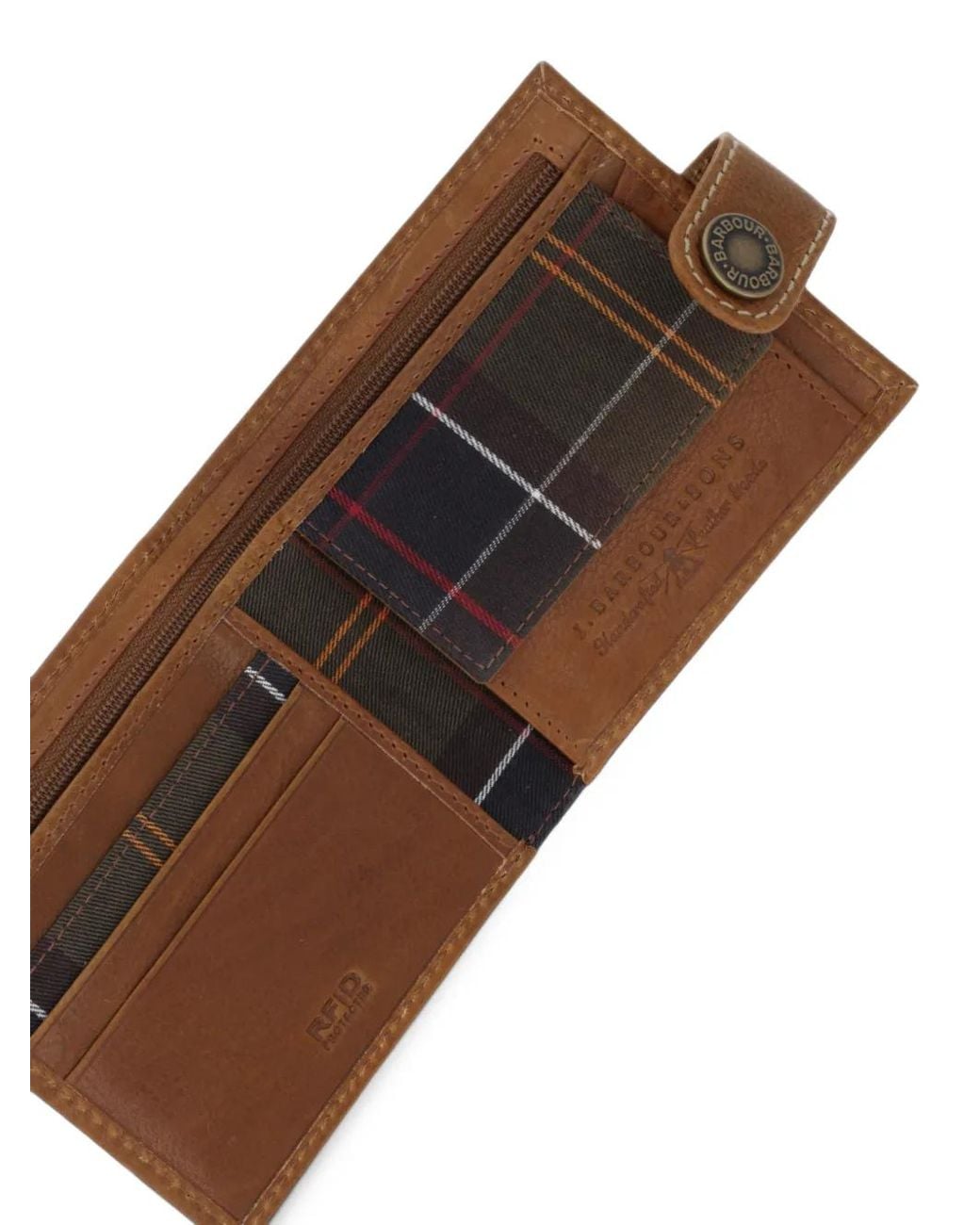 Barbour Brown Bolam Leather Wallet for men