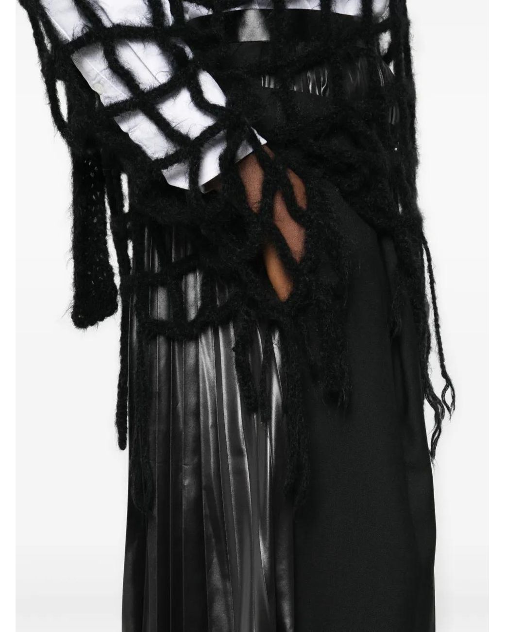 Pantalones De Lana Con Pinzas Junya Watanabe de color Black