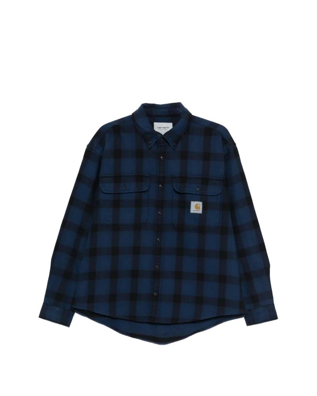 Carhartt Blue Edmands Check Shirt for men