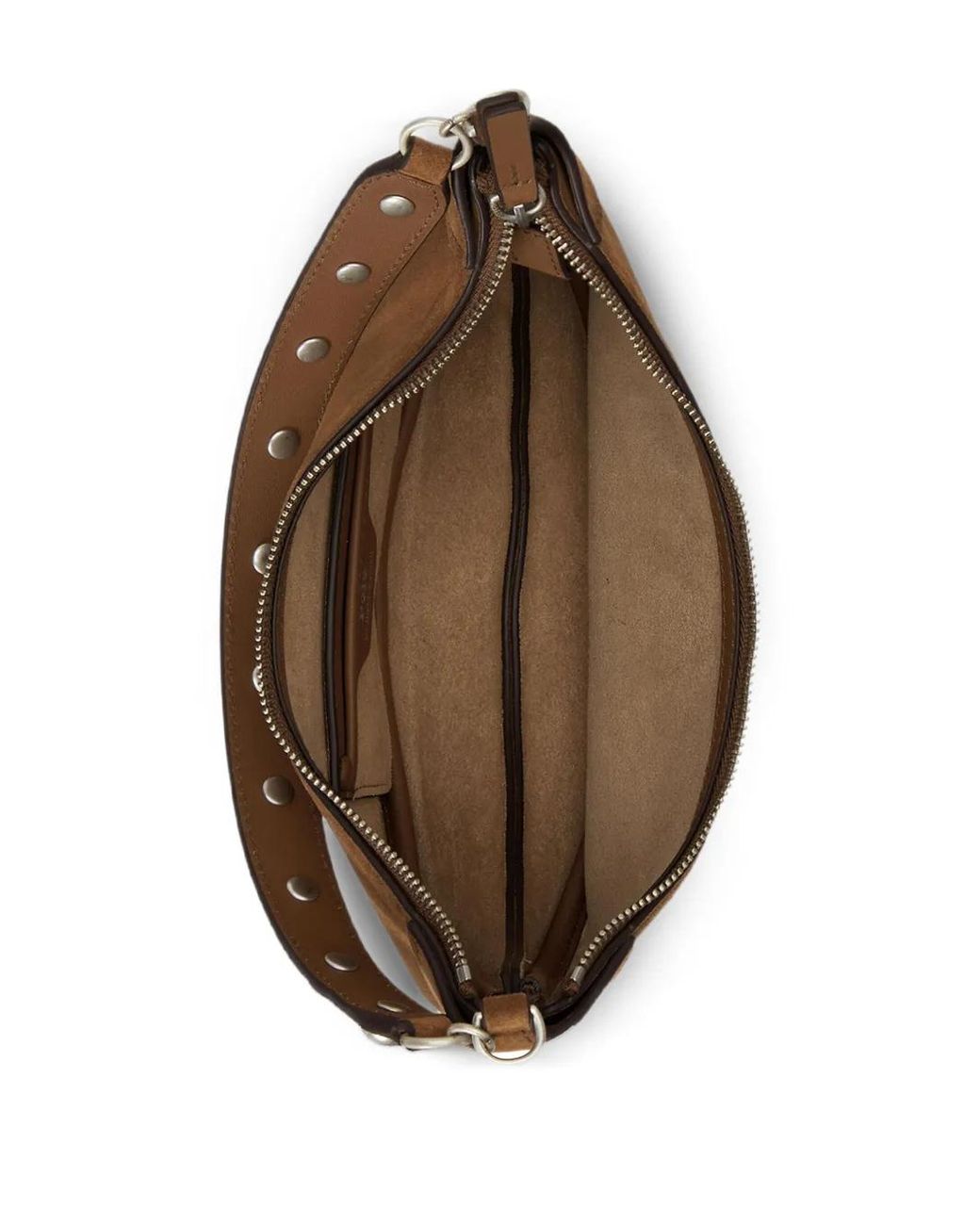 Polo Ralph Lauren Brown Polo Id Suede Shoulder Bag