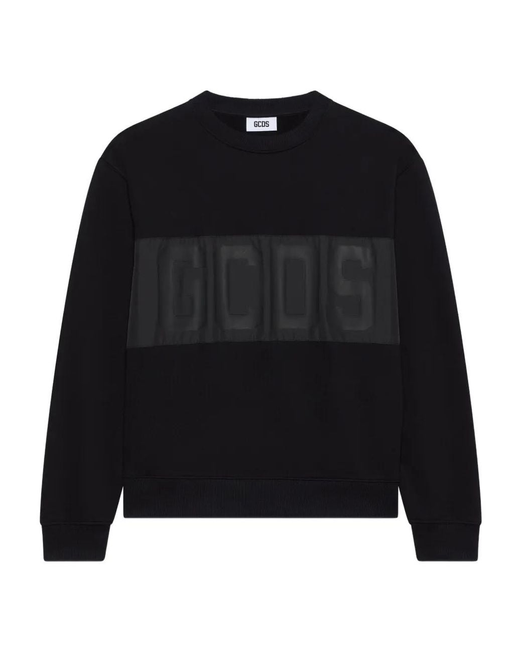 Gcds Black Logo-Embellishment Sweatshirt for men
