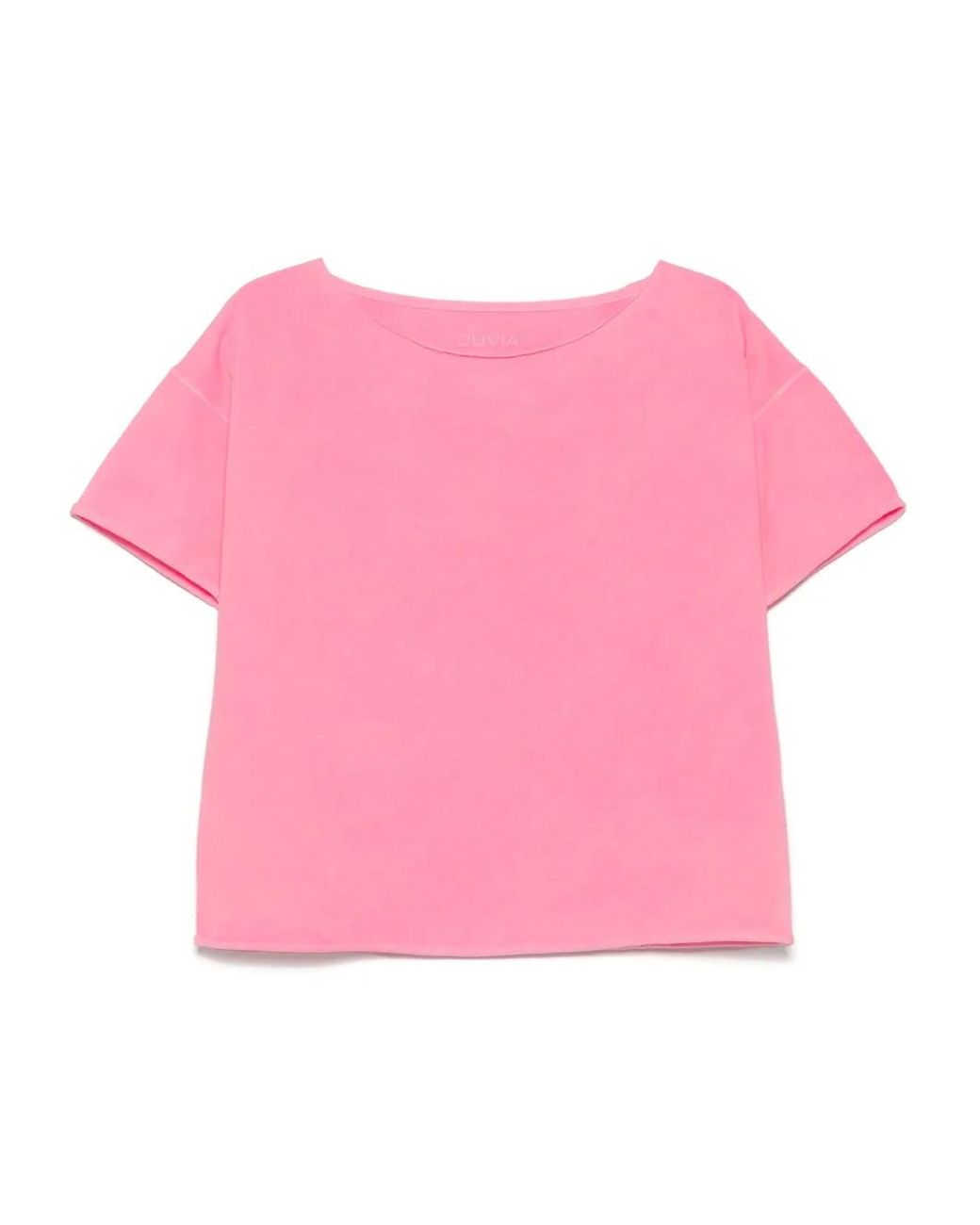 Juvia Pink Cotton-Blend T-Shirt