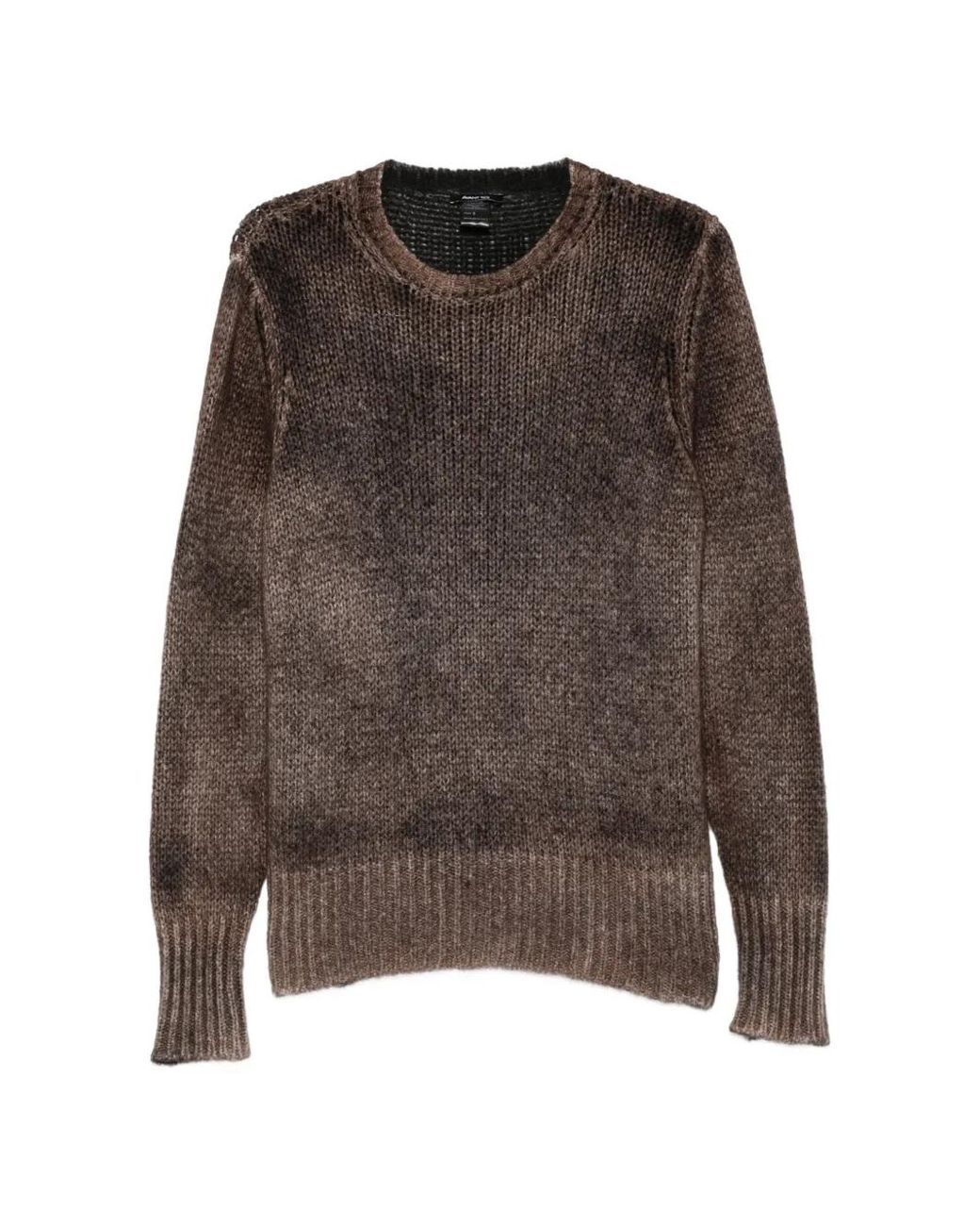 Avant Toi Brown Ribbed-Knit Sweater