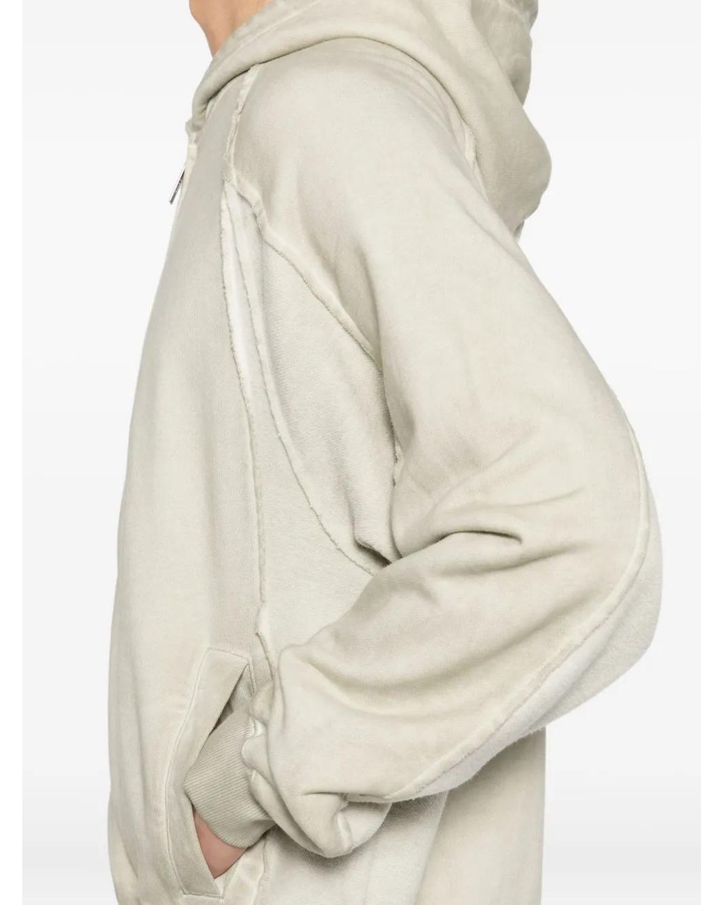 Izzue White Logo-Embroidered Hoodie for men