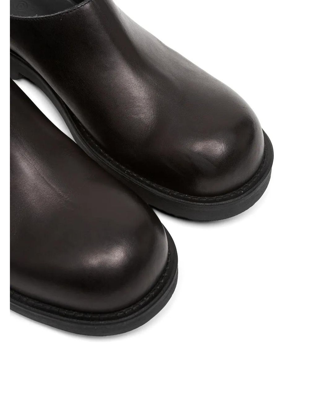 MM6 by Maison Margiela Brown Biker Mules for men