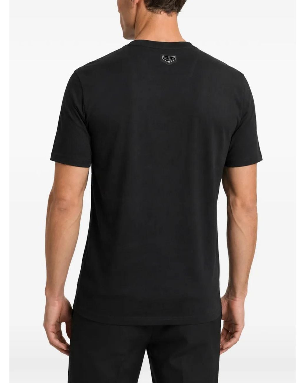 Philipp Plein Black Money Mouse Rhinestone-Embellished T-Shirt for men