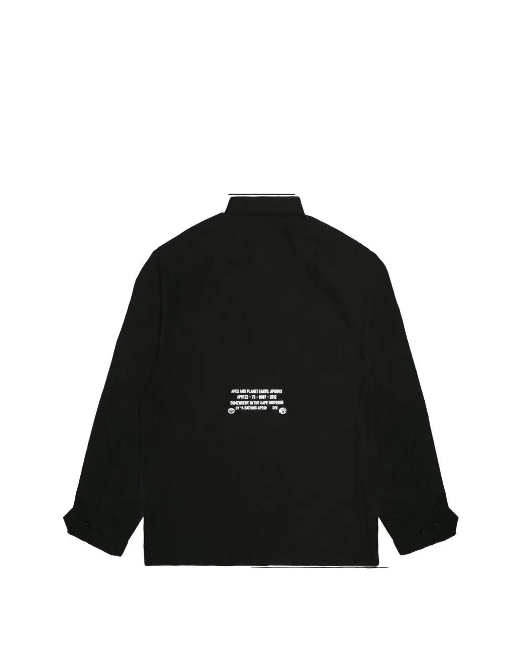 Aape By A Bathing Ape Black Moonface Patch Cargo Jacket for men