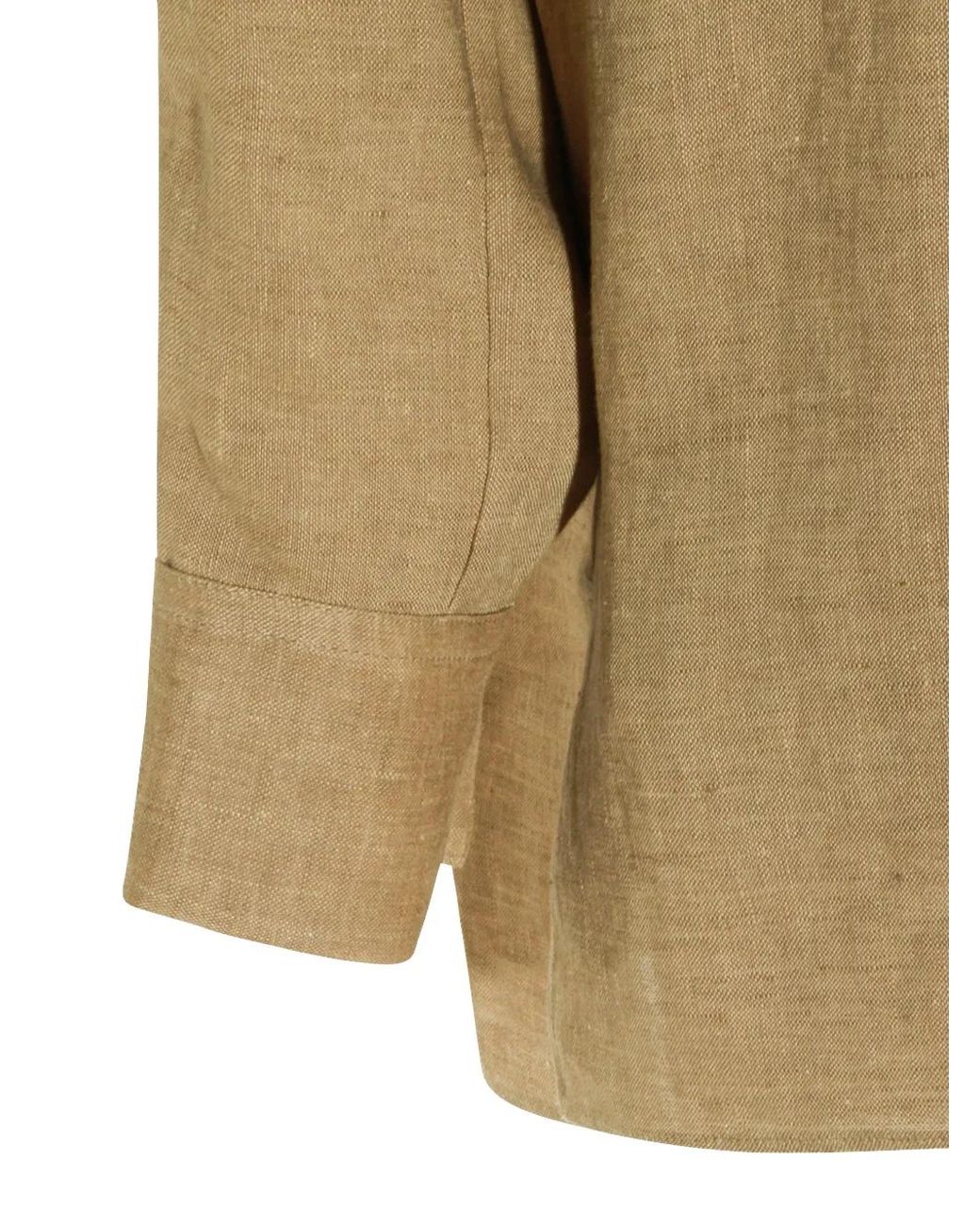 Antonelli Natural Fringed Button Shirt