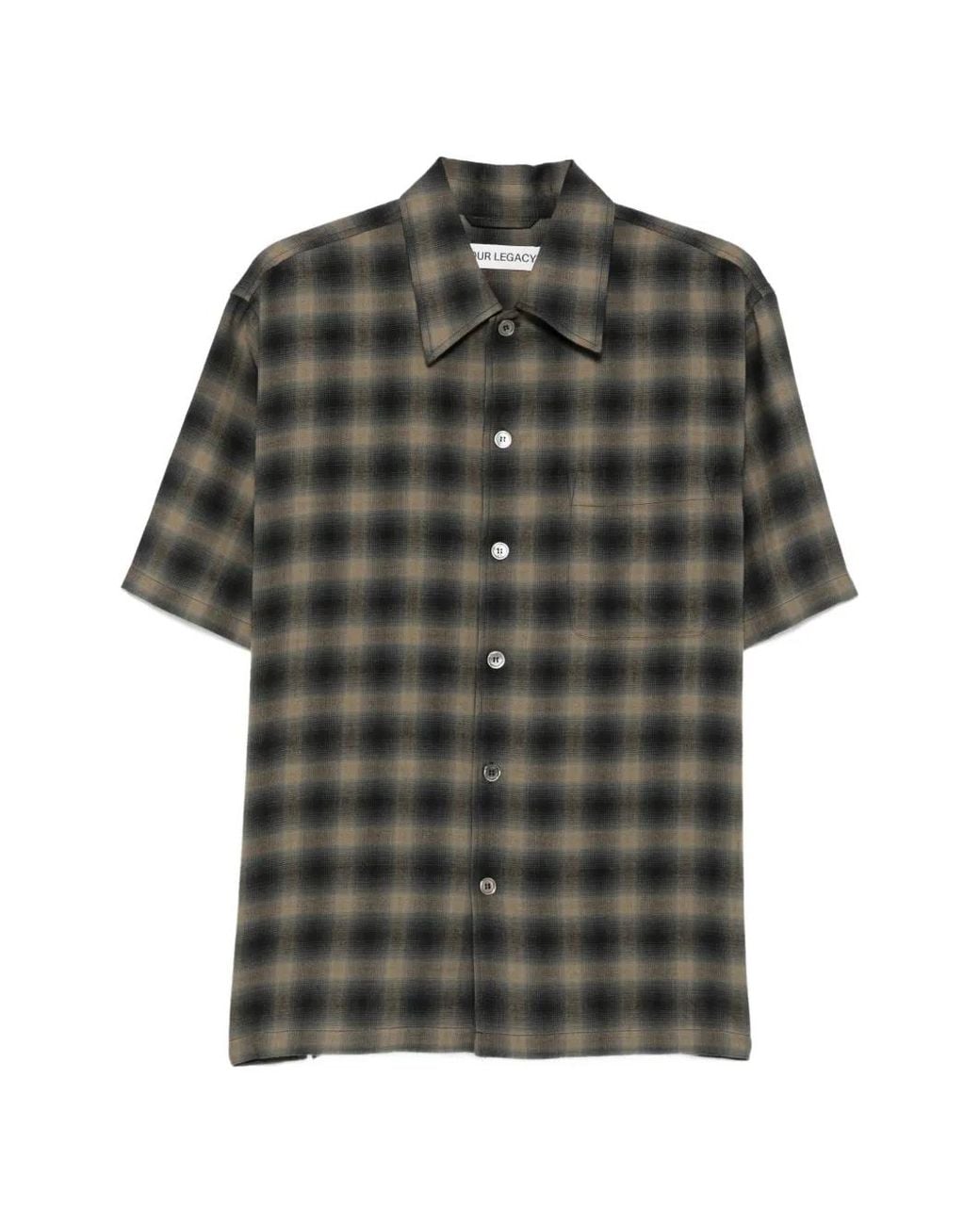 Our Legacy Gray Chemise Every À Manches Courtes for men