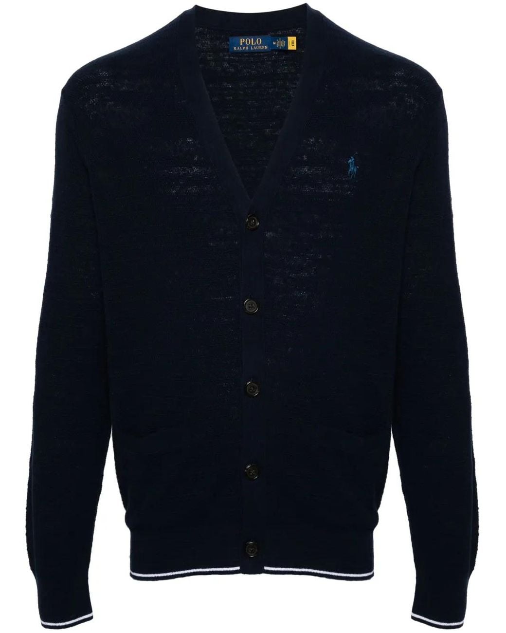 Polo Ralph Lauren Blue Polo Pony-Embroidery Cardigan for men